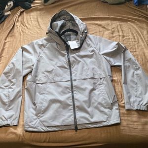 Theory Draftbreak Jacket Large Grey Tech Stretch